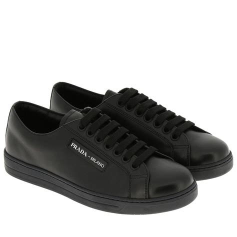 mens black prada shoes|prada black leather shoes men.